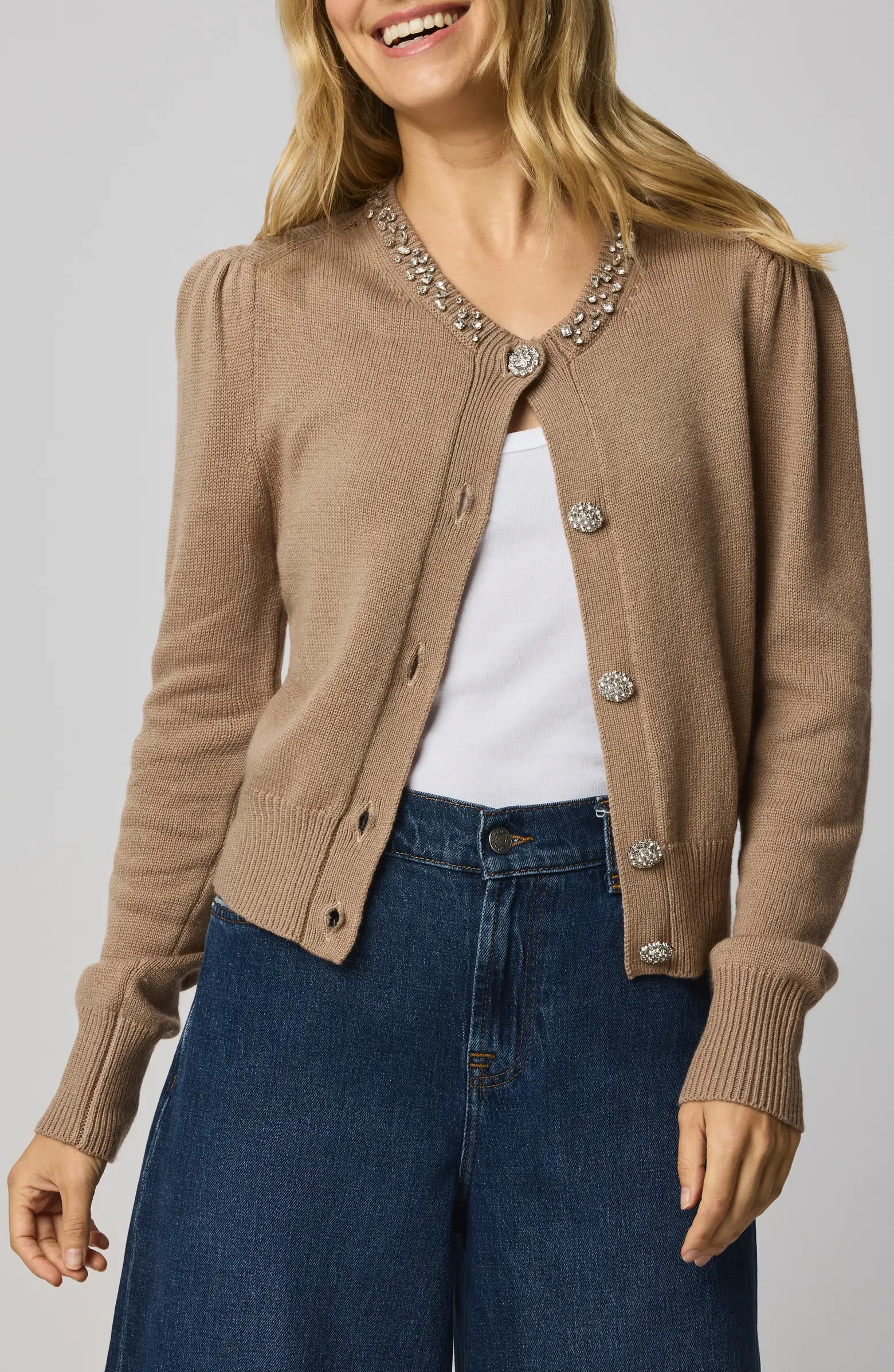 Montana Crystal Embellished Cardigan | Nordstrom