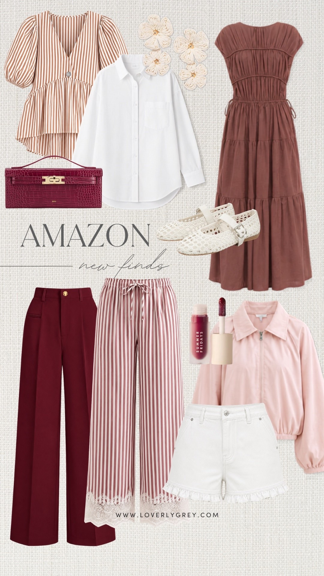 Apparently burgundy is going to be all over my closet this fall! These Amazon fall clothing finds mix burgundy, soft pink, stripes and feminine details for the cutest fall work outfits, date night looks and everyday fall style.

#LTKSeasonal #LTKootd