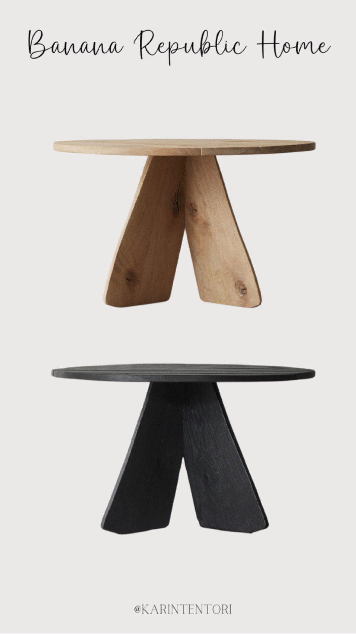 This beautifully textured dining table would also make a great entry table for a statement piece! 

It is available in 49” or 60” Dia

Banana Republic home
Dining table
Entry table
Console tablee

#LTKhome