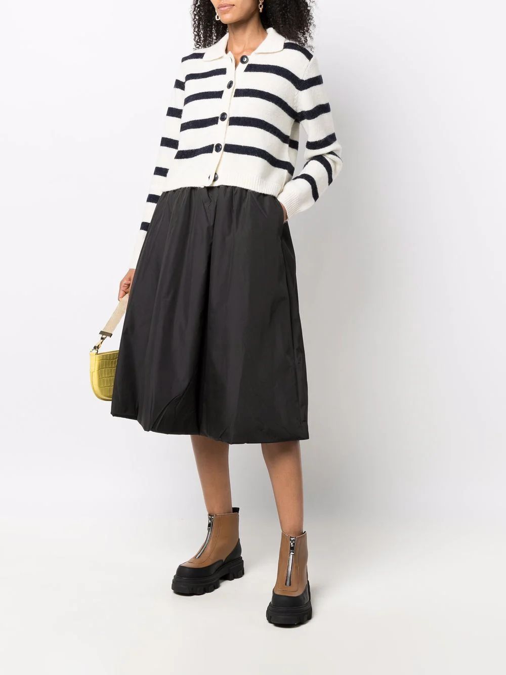 padded full midi skirt | Farfetch (UK)