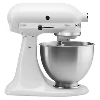 Classic Series 4.5 Qt. 10-Speed White Stand Mixer with Tilt-Head | The Home Depot