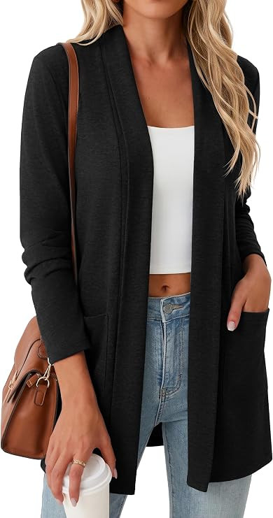 Cardigan Sweaters for Women Casual Lightweight Open Front Cardigans | Amazon (US)