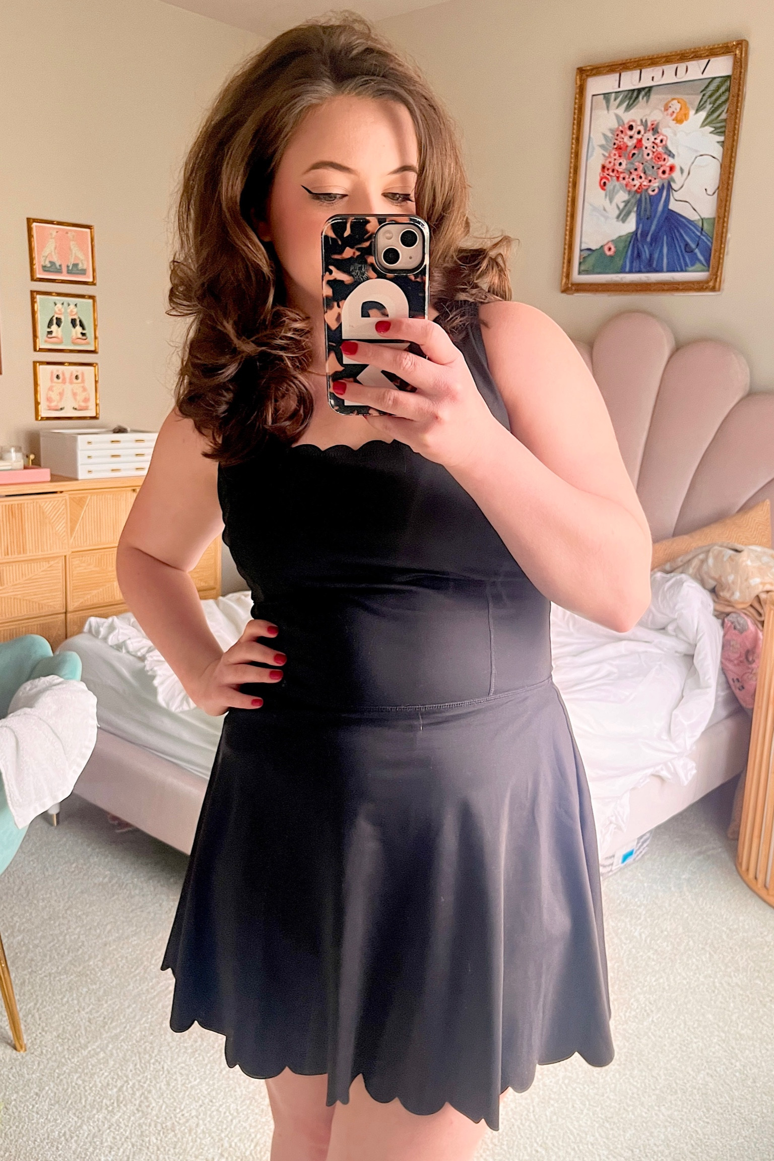 Scallop workout dress under $50