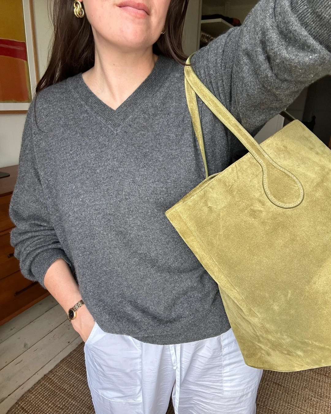 Styling olive green and grey for spring 

#LTKstyletip #LTKspring