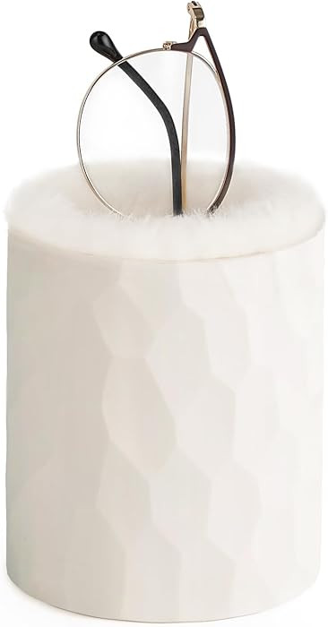 Mkono Plush Lined Eyeglasses Holder Protective Glasses Holder Stand Case Anti-scratch Glasses Sto... | Amazon (US)