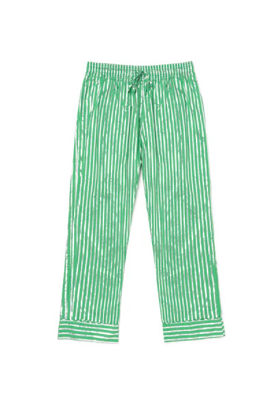 Everyday Pants - Green & Silver Pinstripe | Shop BURU