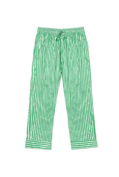 Everyday Pants - Green & Silver Pinstripe | Shop BURU