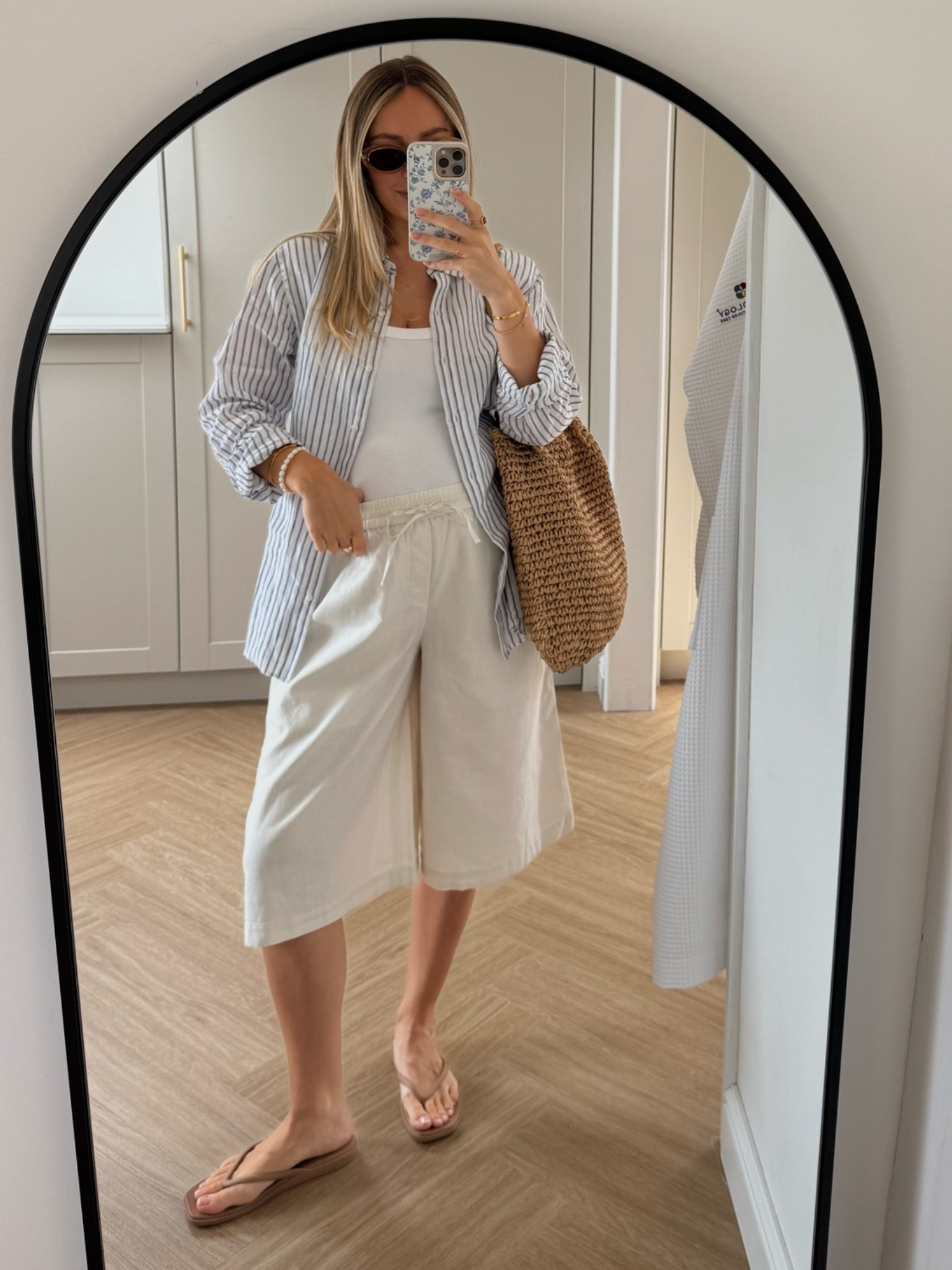 Loveee these linen/cotton blend culottes! So comfortable, easy to style and a good option for when you don’t want to wear longer trousers but also not short shorts 🌞

#LTKsummer