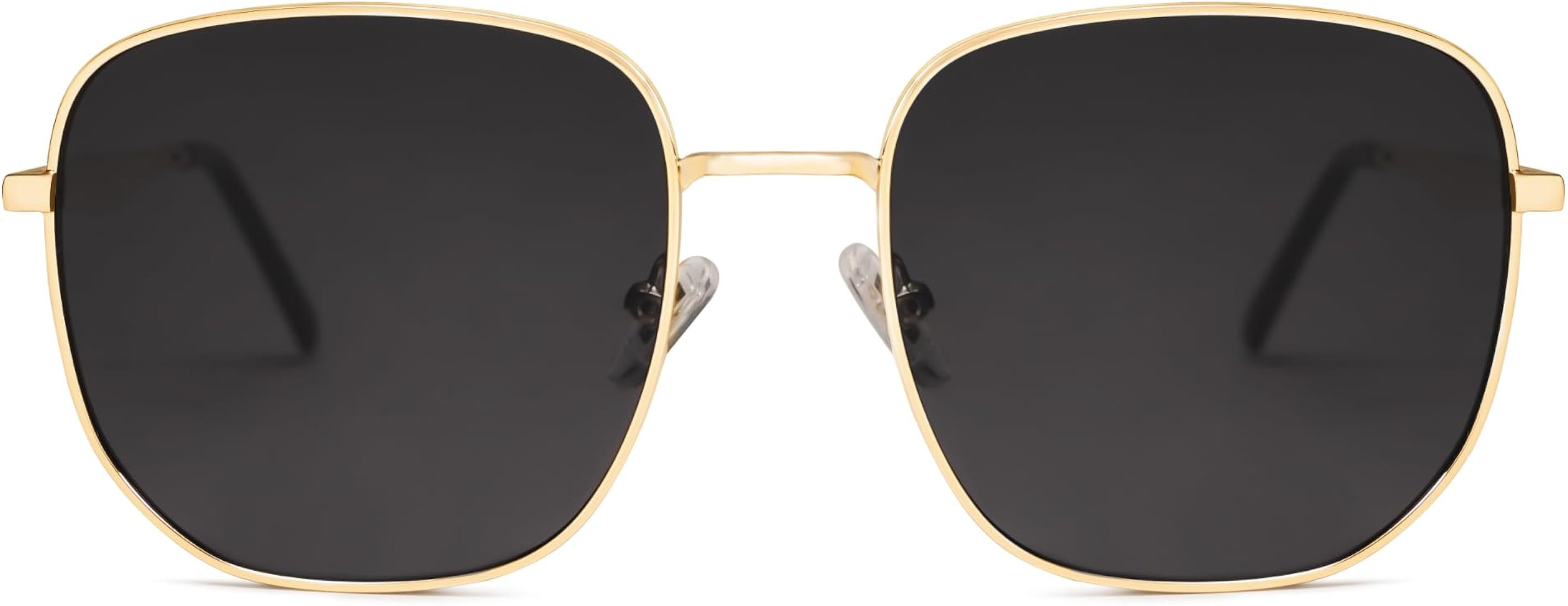 SOJOS Trendy Square Sunglasses for Women Men Retro Metal Frame Sun Glasses Classic Shades UV Prot... | Amazon (US)