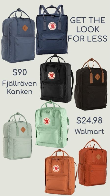 These Fjallraven Kanken backpacks are so classic and last forever! I love the dupe Walmart has, too! More colors available in the Fjallraven Kanken, but the Walmart version is cheaper! 
…………..
back to school shopping backpack dupe lululemon backpack cute backpack under $100 backpack under $50 travel backpack travel bag backpack under $25 carryon bag carryon backpack black backpack colorful backpack walmart finds walmart new arrivals travel essentials travel must haves laptop bag college essentials laptop backpack back to school backpack 

#LTKTravel #LTKItBag #LTKKids