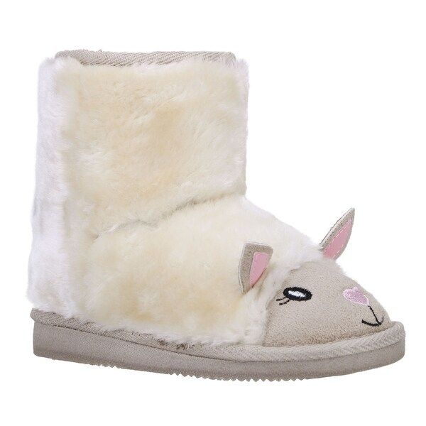 Furry Friends Sherpa Lined Faux Suede Winter Boots | Bed Bath & Beyond