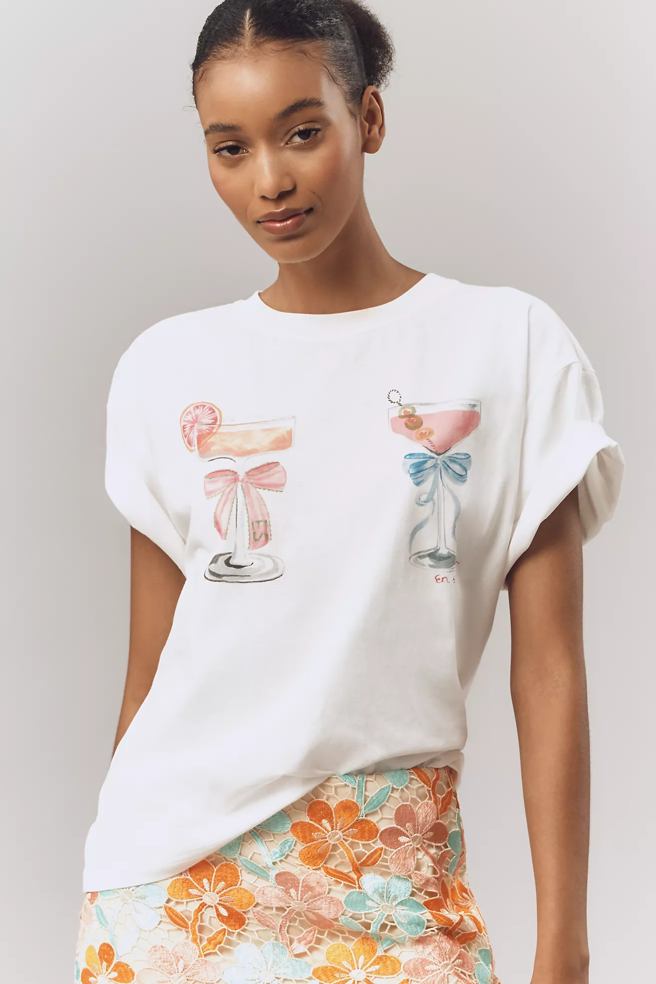 En Saison Mia Oversized Graphic Tee | Anthropologie (US)
