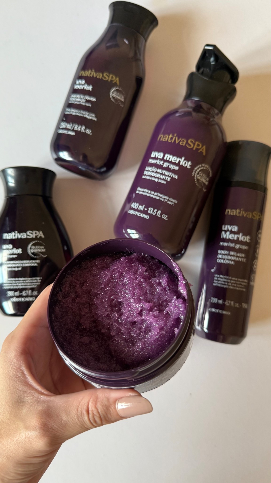 O cheirinho desse lançamento está surreal de bom, Uva Merlot de Oboticário 