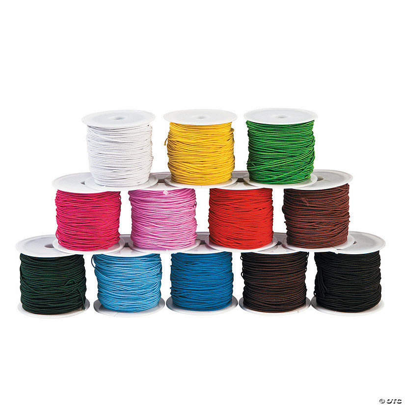 Round Elastic Cording - 12 Pc. | Oriental Trading Company