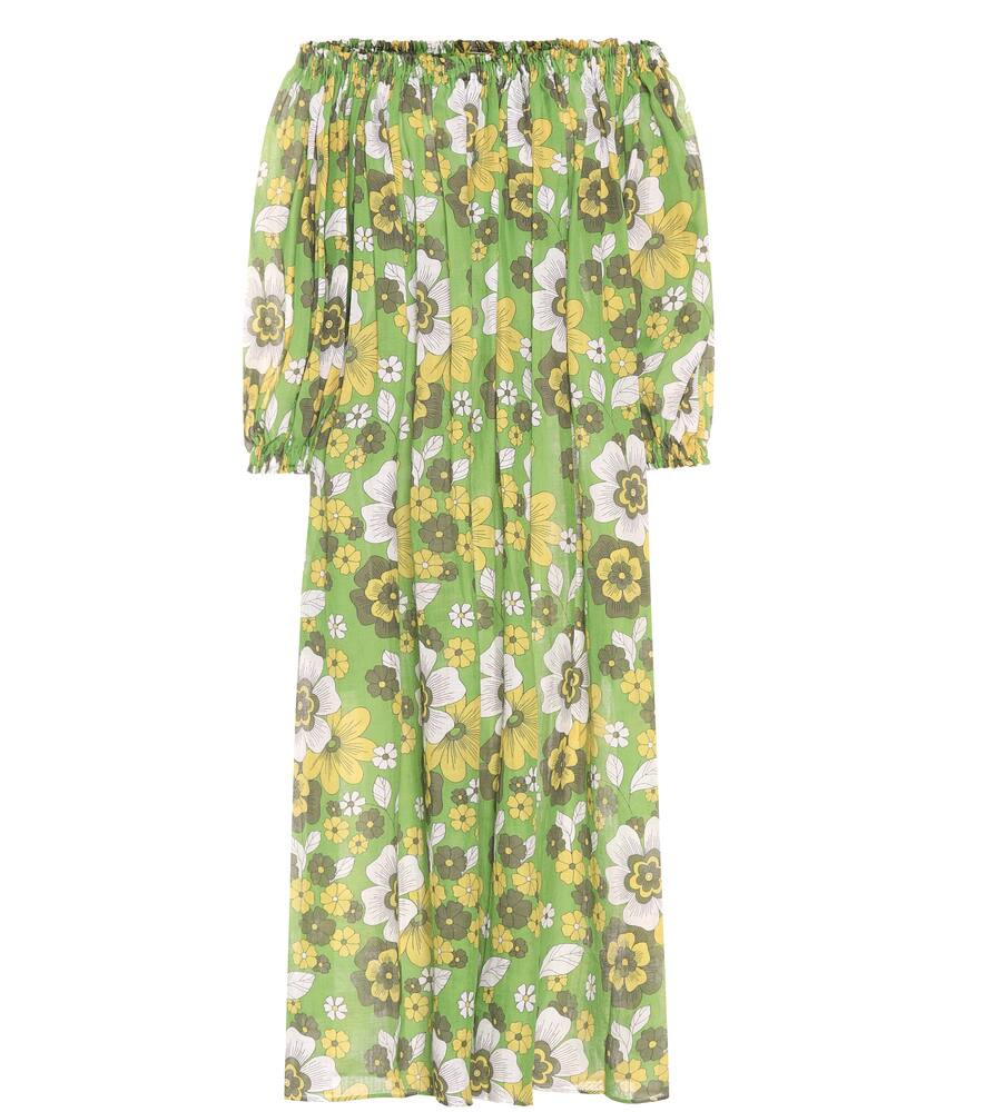 Floral cotton midi dress | Mytheresa (US/CA)