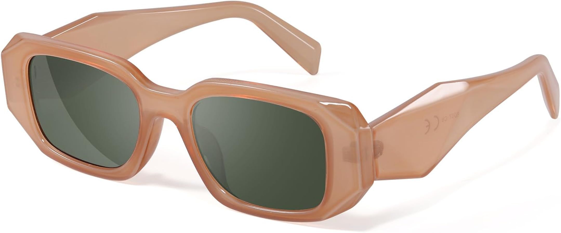 Vcarsian Trendy Rectangle Sunglasses for Women Men,Y2K Vintage Retro 90s Aesthetic Cool Driving S... | Amazon (US)