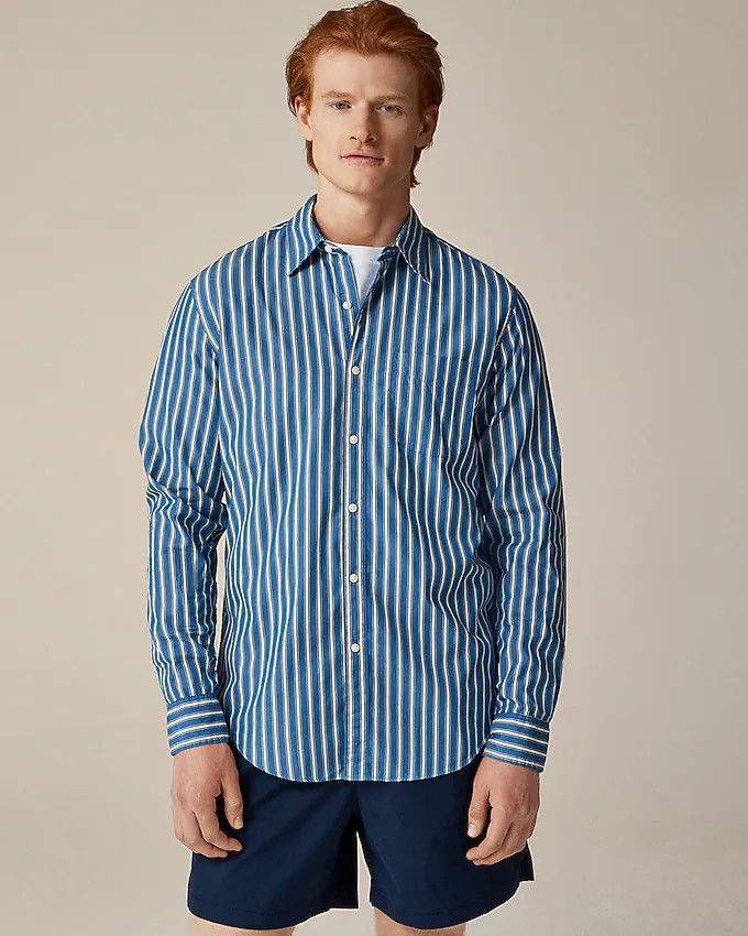 Secret Wash cotton poplin shirt with point collar | J. Crew US