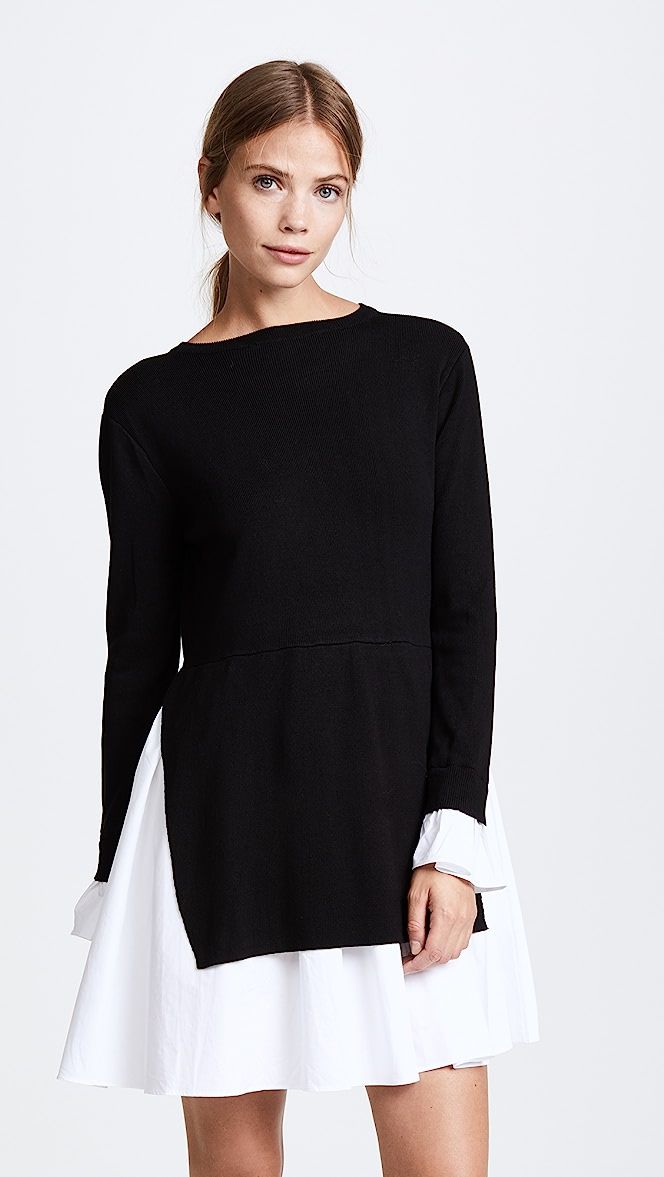 ENGLISH FACTORY Knit Combo Dress | SHOPBOP | Shopbop