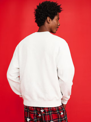Old Navy x Disney Mickey Mouse Oversized Holiday-Graphic Sweatshirt for Men | Old Navy (US)