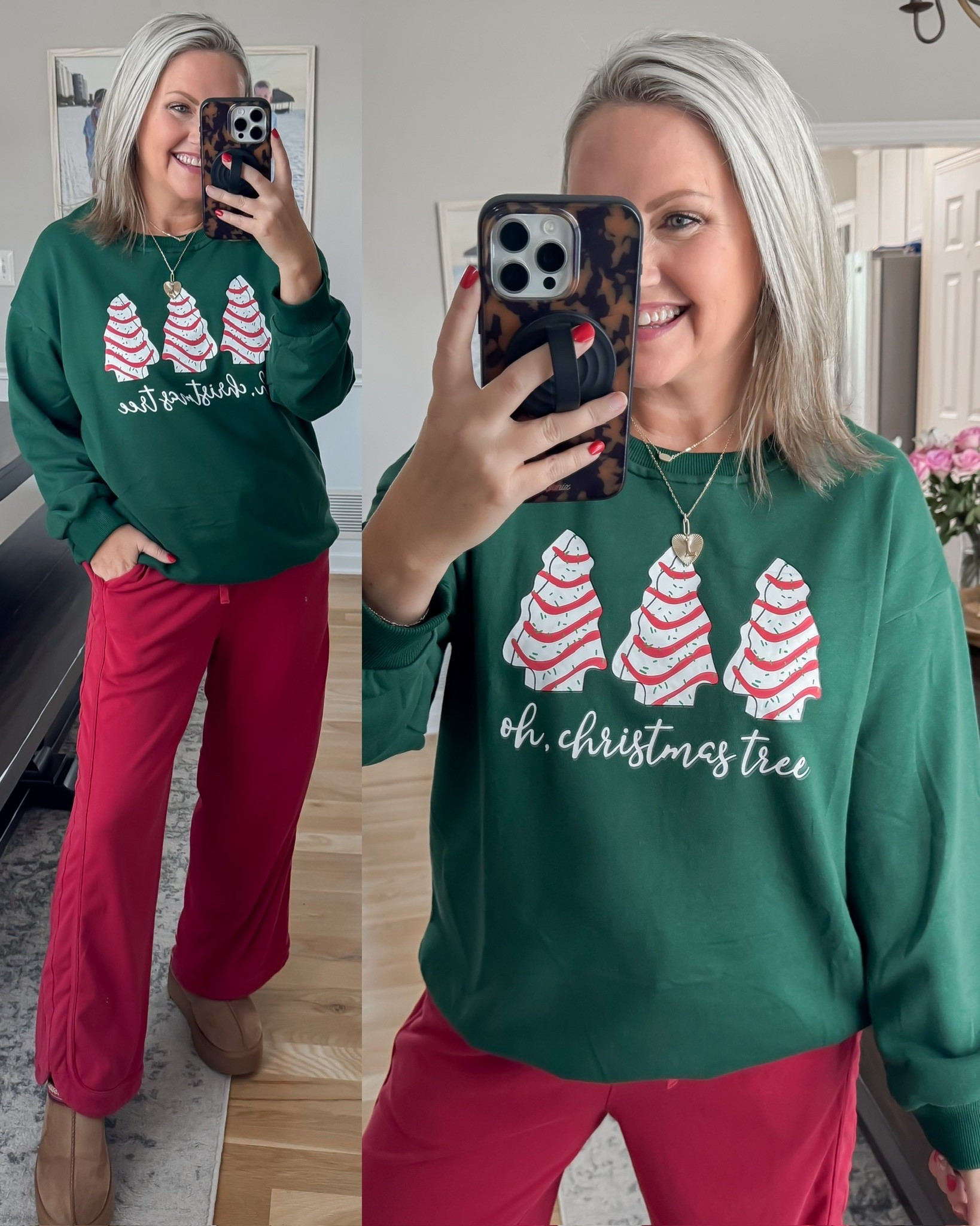 This comfy sweatshirt is perfect for the holiday season! I sized up to large for an oversized fit

#LTKHoliday #LTKFindsUnder50 #LTKSeasonal
