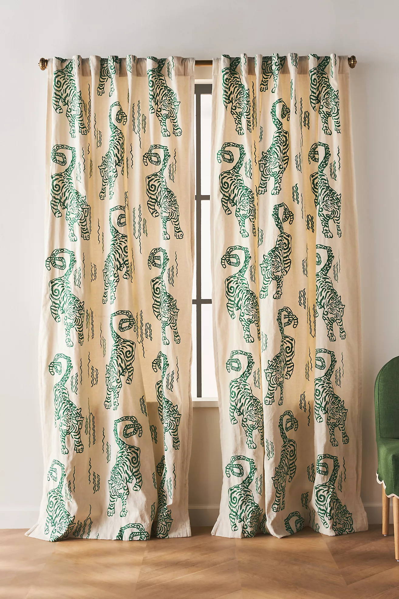 Embroidered Flemming Curtain | Anthropologie (US)