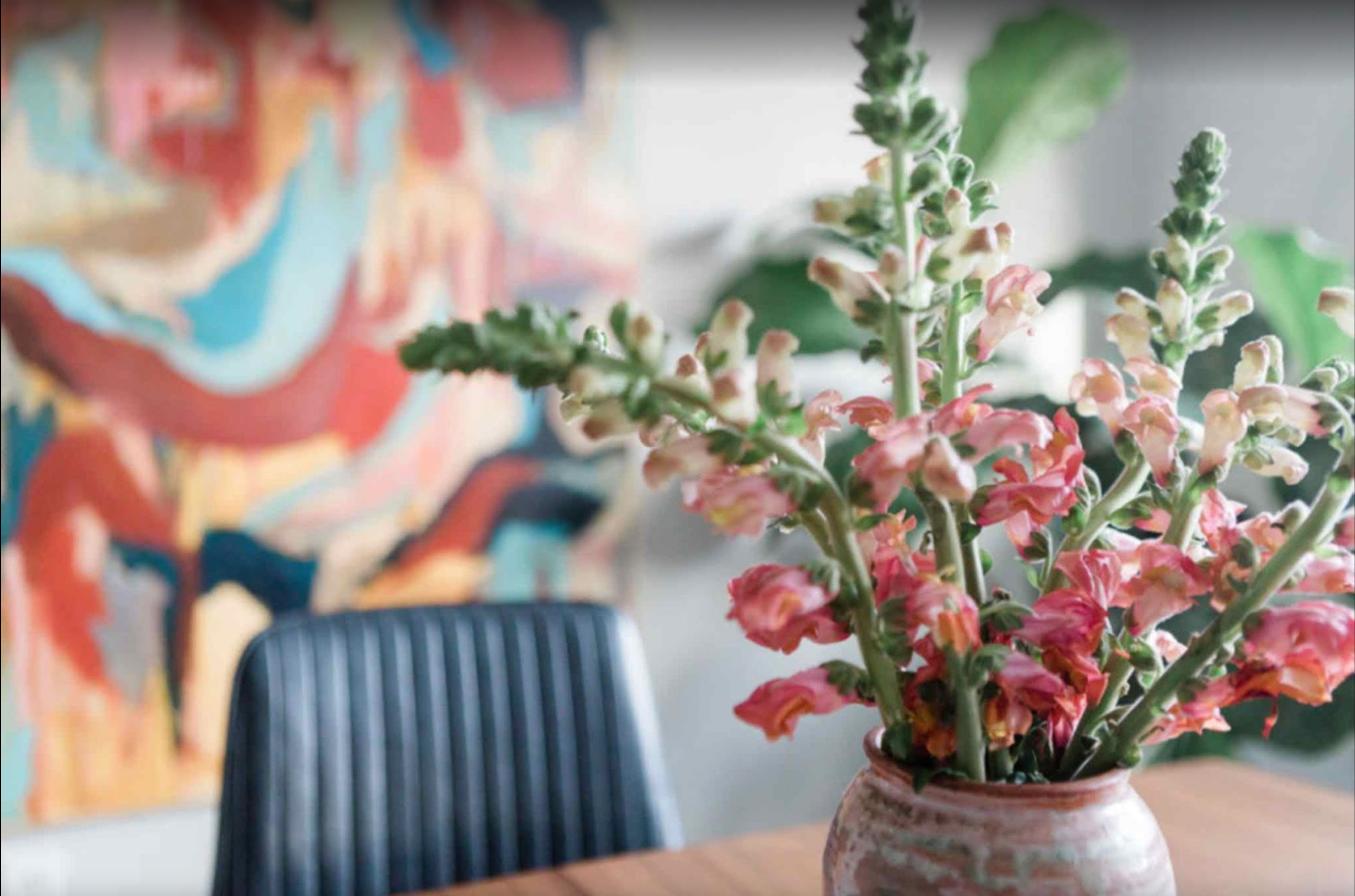 Fresh flowers, original artwork and vintage furniture created an amazing reveal for our 1960's Ranch Project. 

 #LTKSeasonal #LTKOver40 #LTKFamily