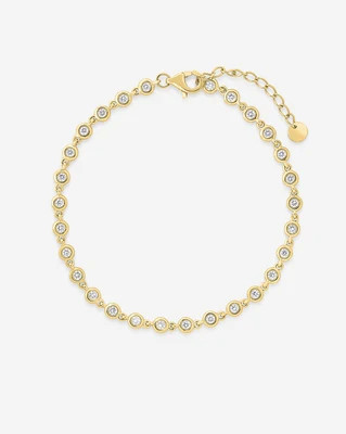 Bezel Lab Diamond Bracelet 14k Yellow Gold | Ring Concierge