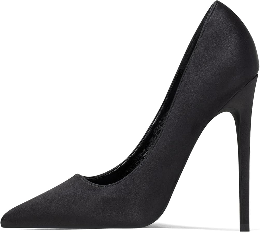 Elisabet Tang High Heels Womens Pointed Toe Heels Satin Pumps Stiletto Bridal Party Dress Evening... | Amazon (US)
