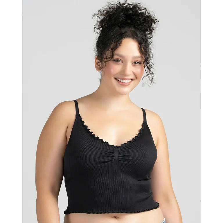 No Boundaries Women's Ruffle Cami, Size XS-3XL | Walmart (US)