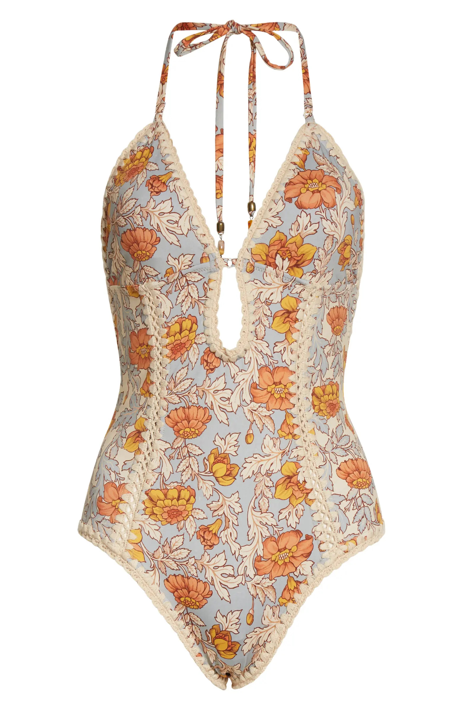 Zimmermann Andie Floral Crochet One-Piece Swimsuit | Nordstrom | Nordstrom