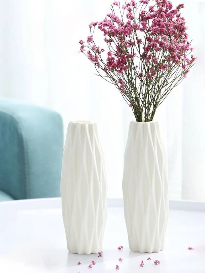 1pc Flower Vase, Minimalist White	Vase For Flower For Household | SHEIN