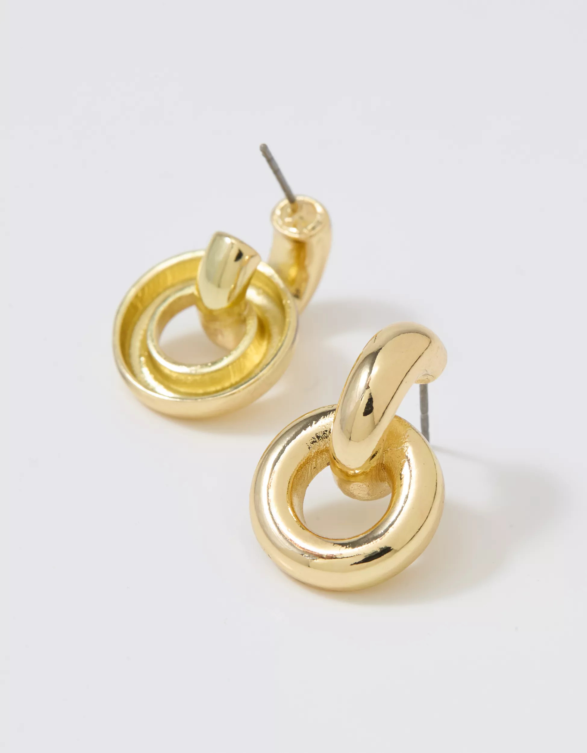 Aerie Mini Double Hoop Earrings | American Eagle Outfitters (US & CA)