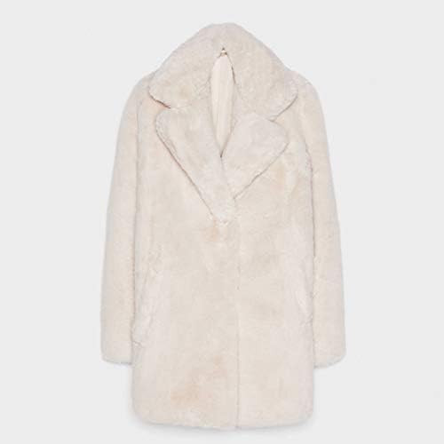 Germinate Thick Rabbit Faux Fur Long Lapel Coat Women Winter Fleece Fuzzy Fluffy Trench Outerwear... | Amazon (US)
