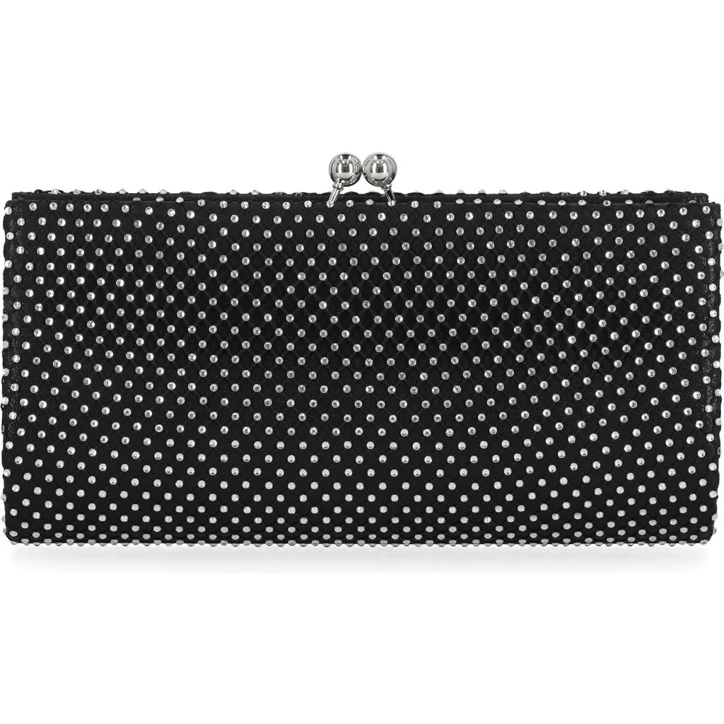 Jessica McClintock Jean Crystal Embellished Clutch in Black at Nordstrom Rack | Nordstrom Rack