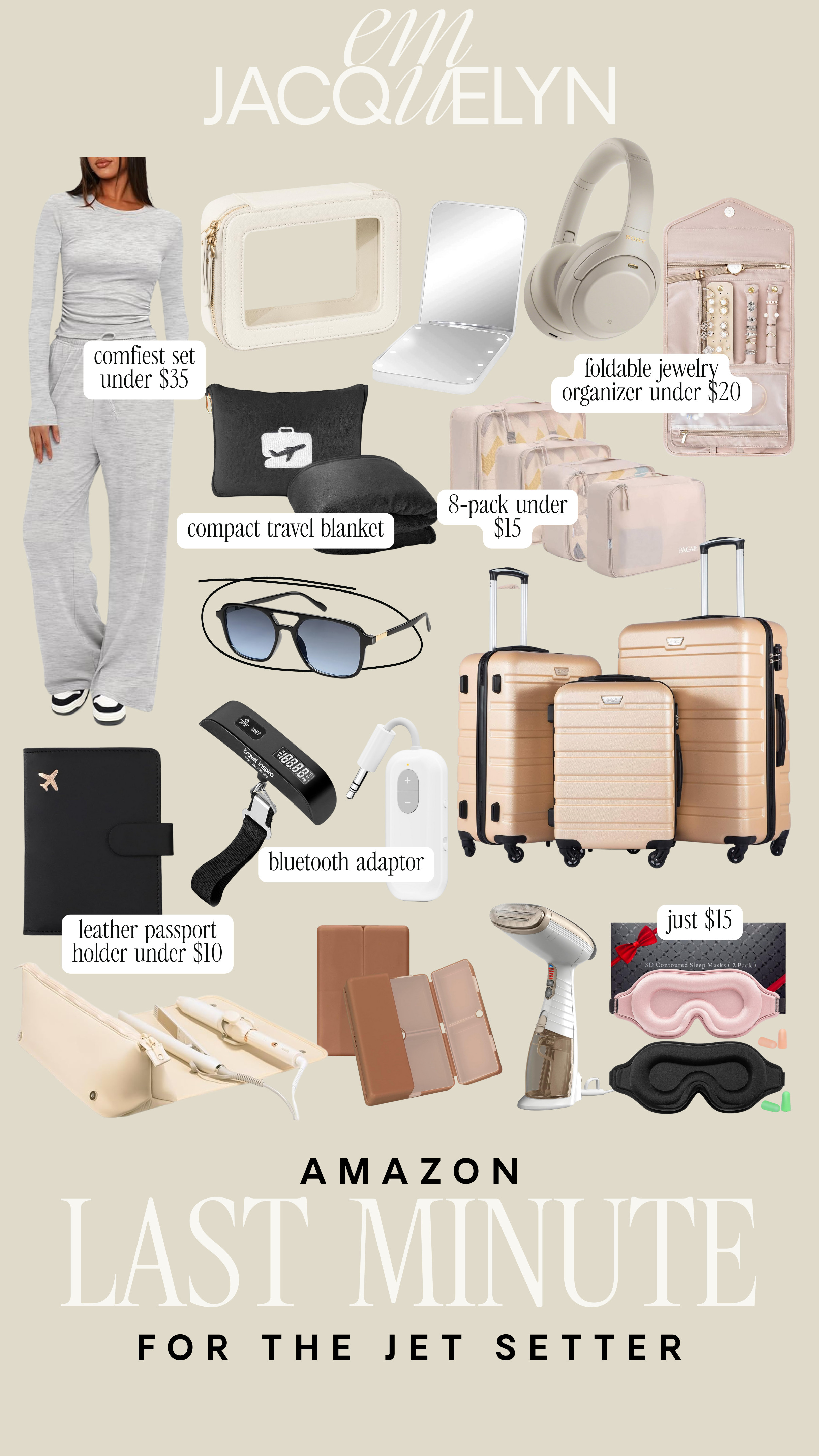 Amazon last minute for the jet setter gift guide!


amazon finds, amazon style, gift guide, last minute gifts 

 #LTKGiftGuide #LTKHoliday #LTKFindsUnder50