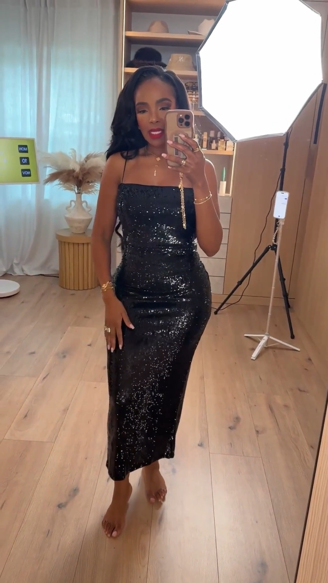 The ultimate holiday statement ✨
This black sequin dress from Express is the definition of glam — sleek, curve-hugging, and effortlessly eye-catching. The shimmer catches the light beautifully, making it one of those pieces that instantly feels elevated the moment you put it on.

Perfect for cocktail parties, holiday celebrations, and New Year’s Eve nights when you want a bold, confident look that stands out without feeling overdone.

📏 Sizing: Dress (Small)
📏 Measurements: 5’4” · 140 lbs · 36D · 27” waist · 40” hips

Black sequin dress, holiday party outfit, Express holiday looks, elegant evening style, New Year’s Eve outfit inspiration, festive glam fashion.

✨ Everything linked below for easy shopping

Follow me on Instagram and YouTube @kirasfashionfinds

#LTKootd #LTKHoliday