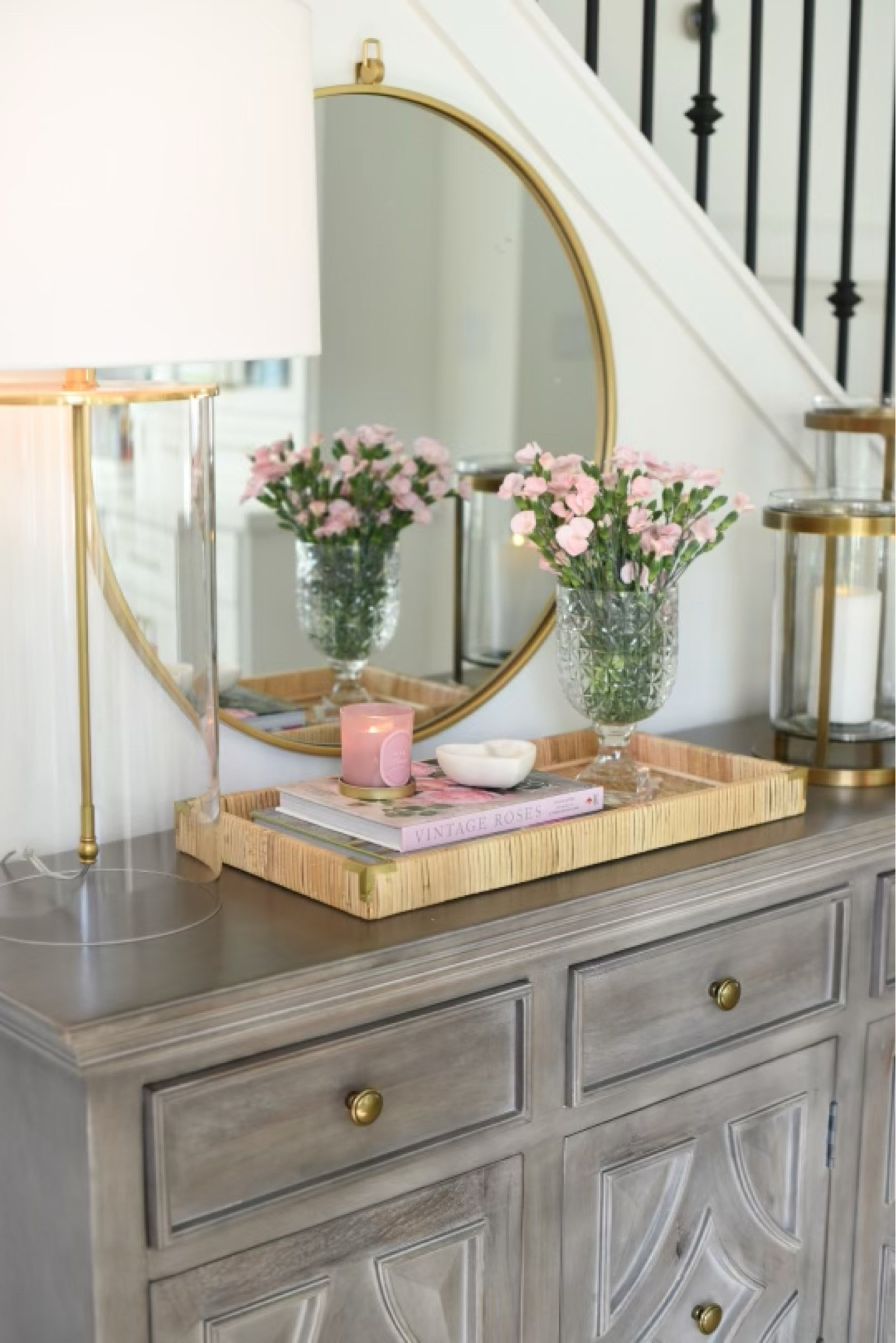 Entry way table styling with pink touches for Valentine’s Day 💕

#LTKSeasonal #LTKover40 #LTKhome