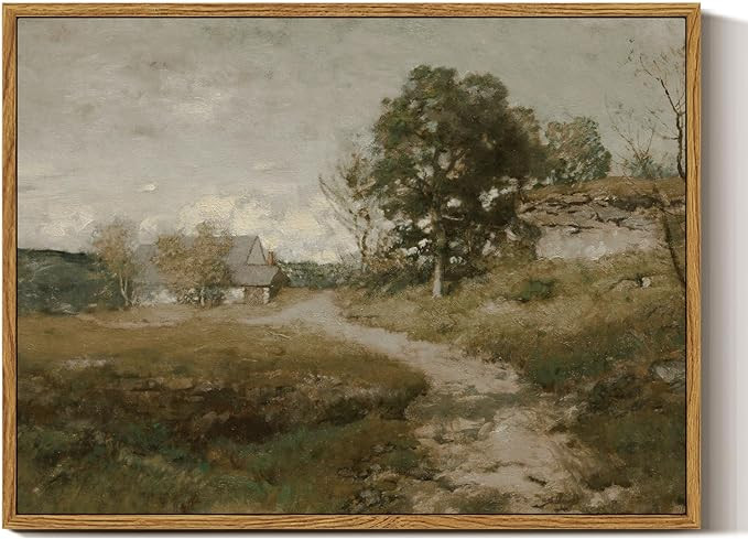 InSimSea Framed Canvas Wall Art Decor, Vintage Countryside Decor for Living Room Bedroom, Eathry ... | Amazon (US)