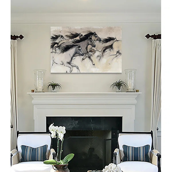 " Horses In Motion I " on Paper | Wayfair North America