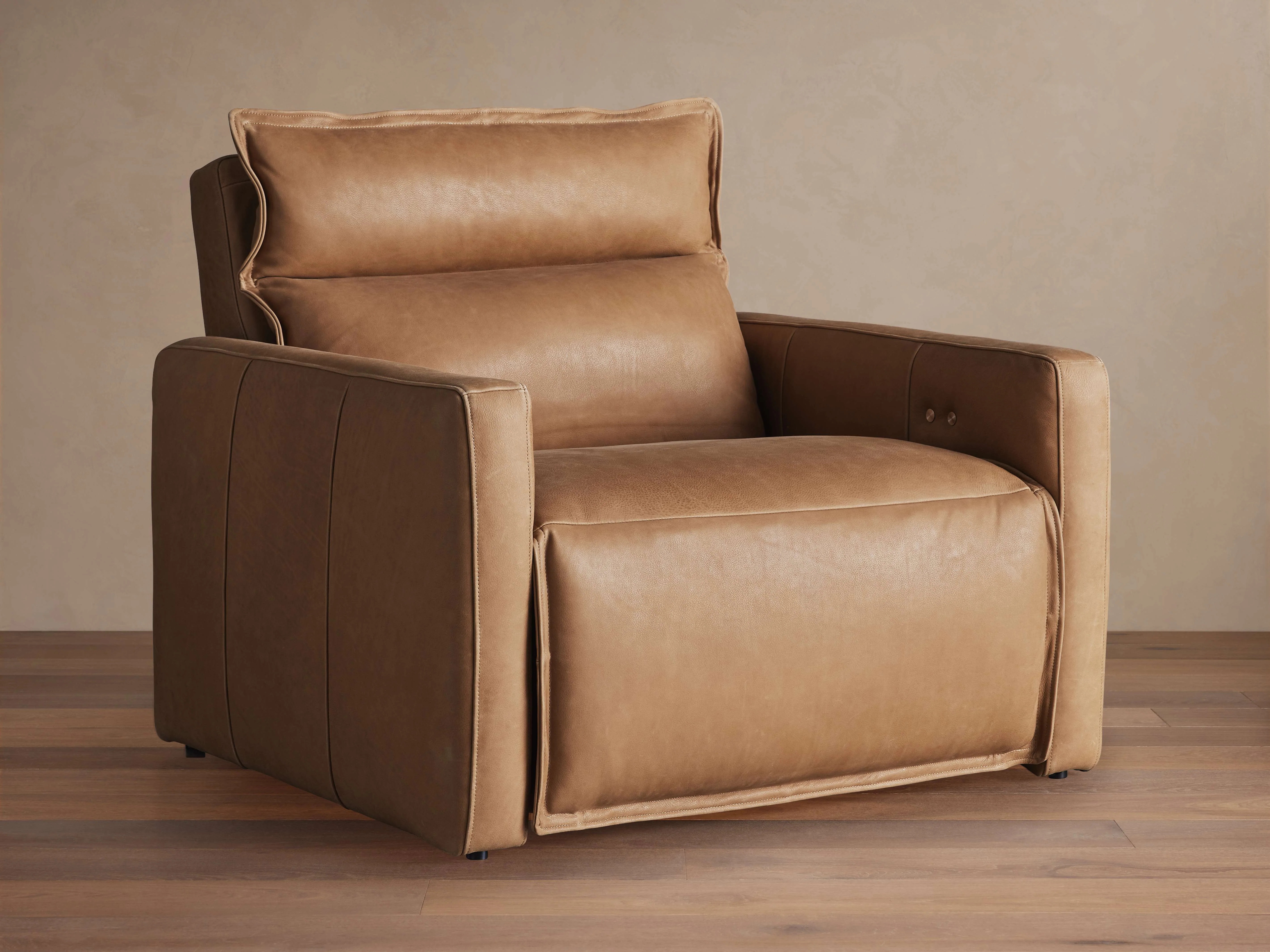 Rowland Leather High-Back Motion Recliner | Arhaus