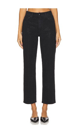 Rag & Bone Harlow Ankle Straight in Black. - size 25 | Revolve Clothing (Global)