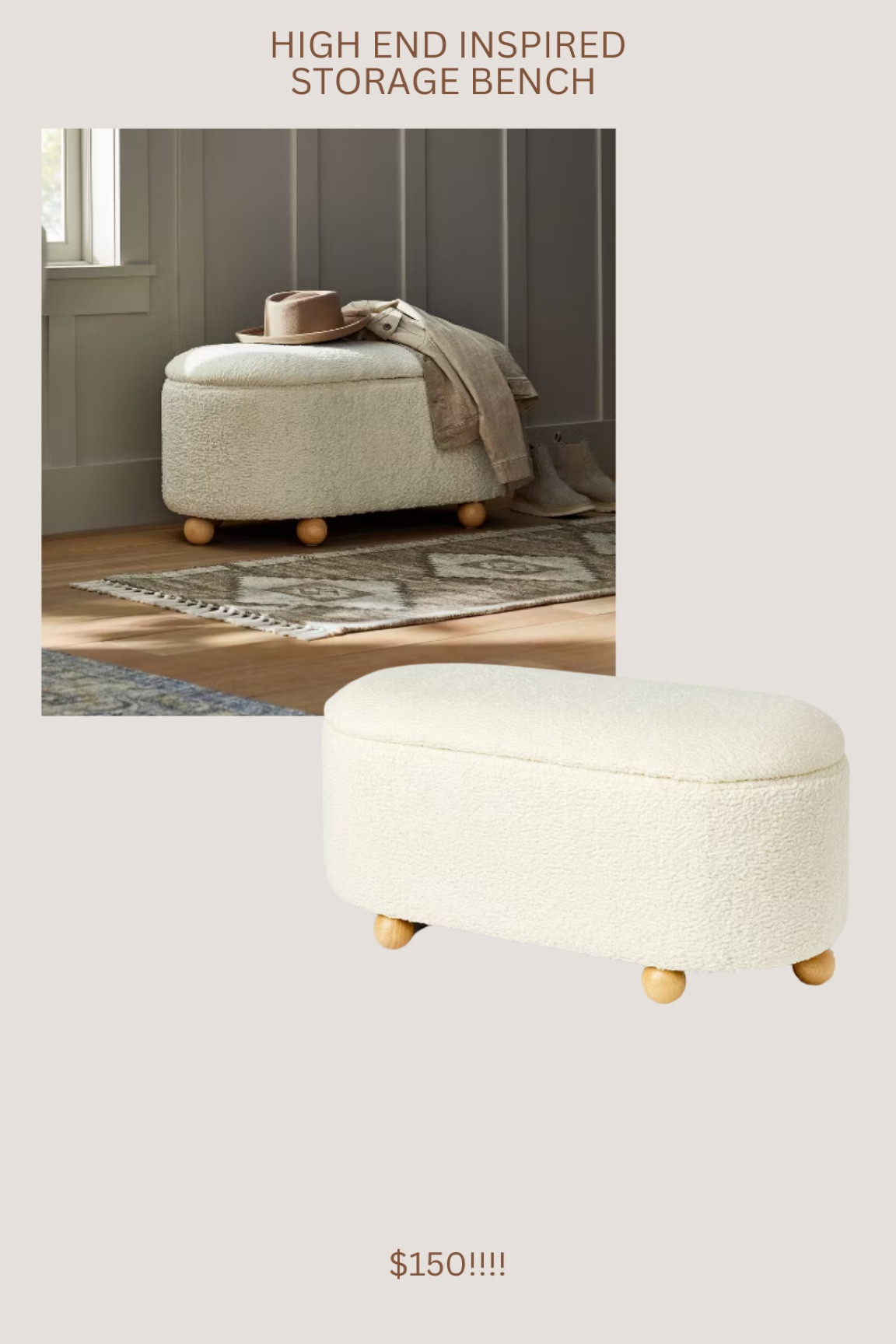 I don’t think I’ve ever caught this beautiful bun foot storage bench in stock online!!!!! Only $150!!!!! Such a high end looking style!

The grey is on sale for $120 too! 

#LTKHome #LTKStyleTip #LTKSaleAlert