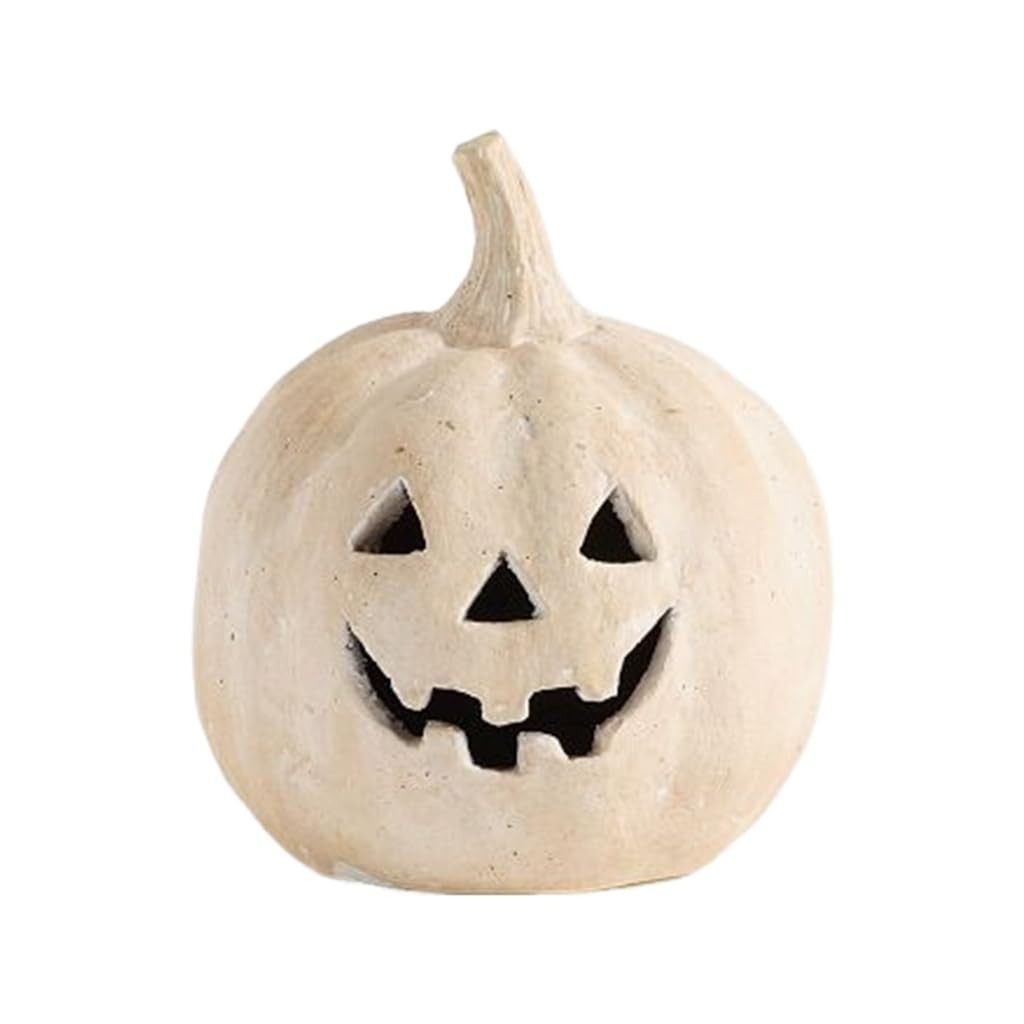 Terracotta Pumpkins Outdoor, Light Up Pumpkins Indoor Handcrafted Jack O' Lantern, Halloween Pott... | Amazon (US)