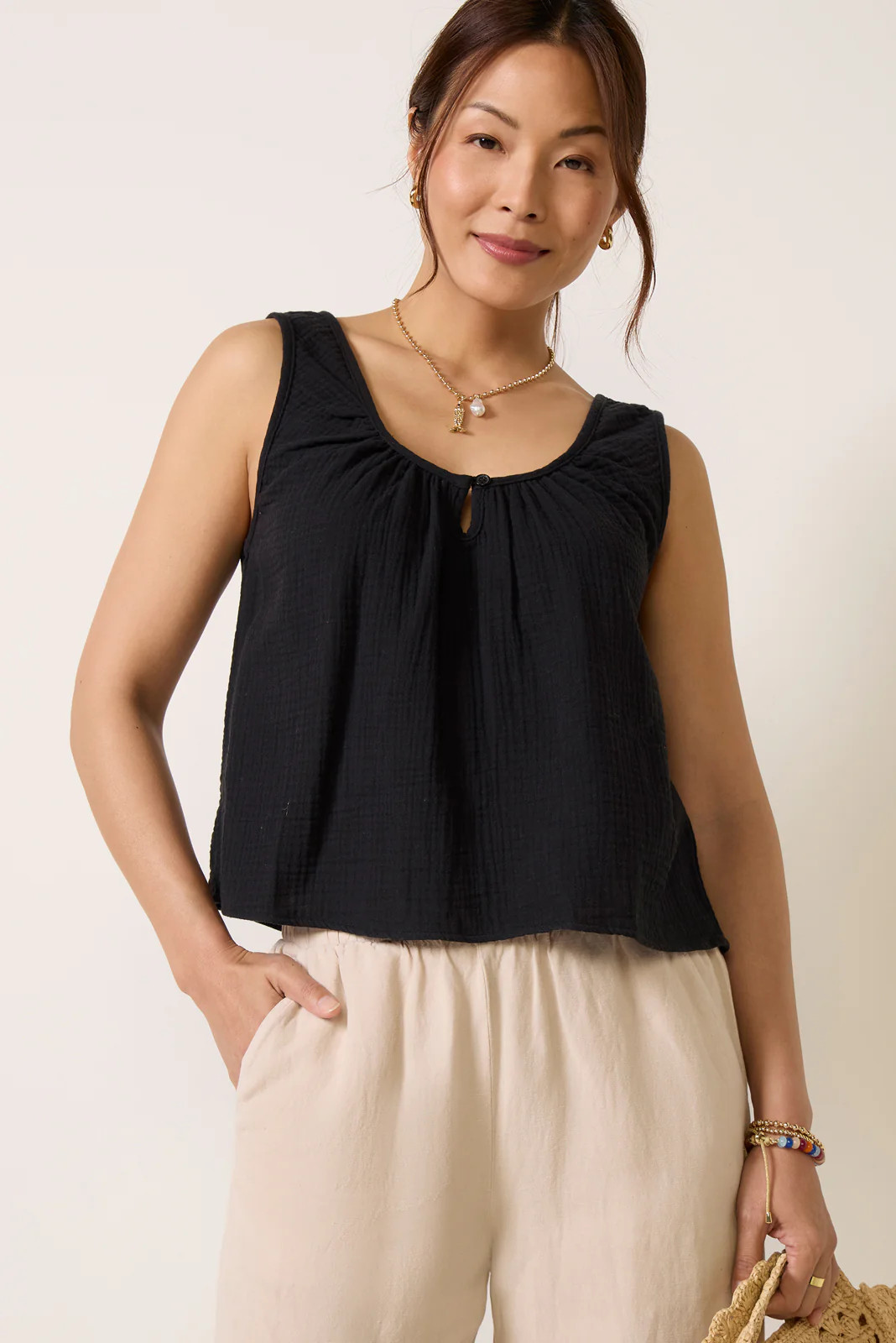 Carter Gauze Swing Tank | Evereve