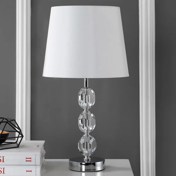 Mario 18.5" Chrome/Clear Table Lamp | Wayfair North America