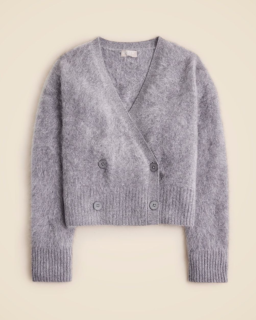 Pre-order Brushed cashmere double-breasted cardigan sweater | J. Crew US