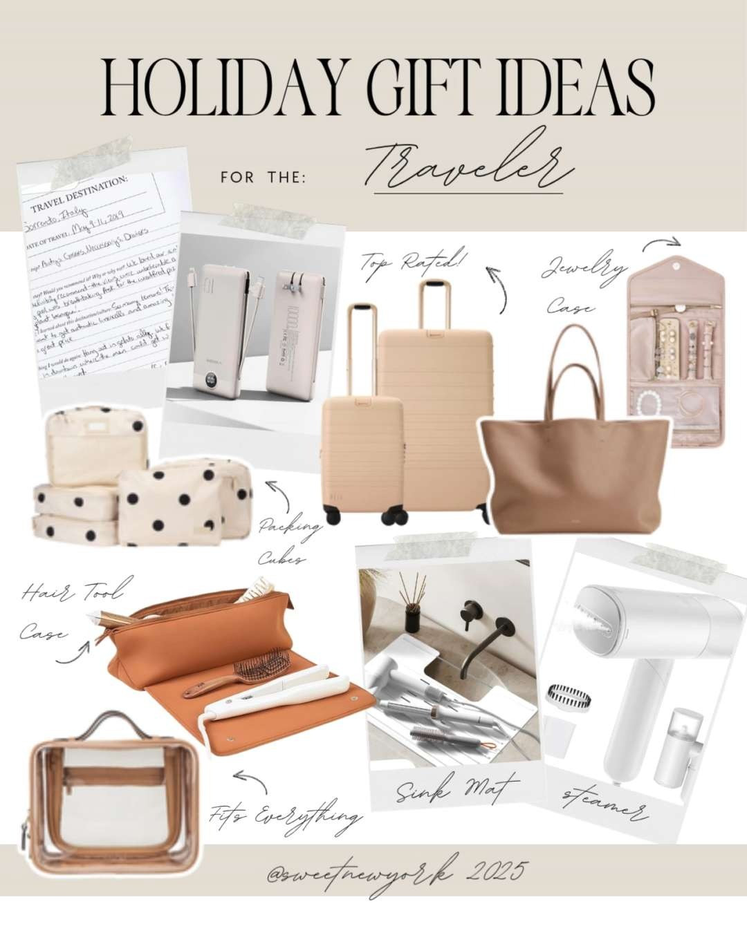 Holiday Gift Ideas For The Traveler

travel essentials, suitcase, travel gifts, carry on bag, amazon gifts, packing cubes, adventure gifts, gift for wife, gifts for her, gift for girlfriend, beauty gift ideas, trip essentials, travel must haves, amazon finds 

 

#LTKGiftGuide #LTKHoliday #LTKTravel