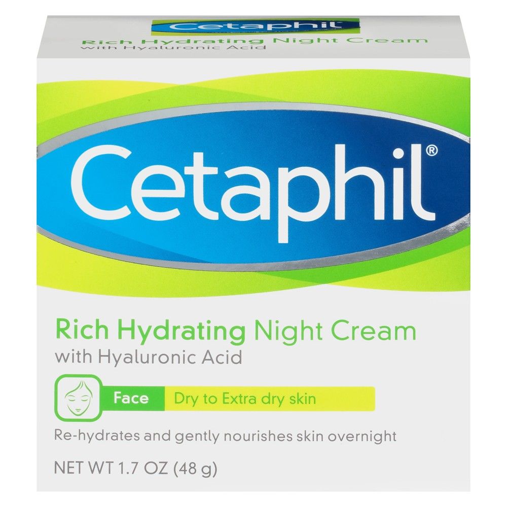 Cetaphil Hydrating Night Cream Unscented - 1.7oz | Target