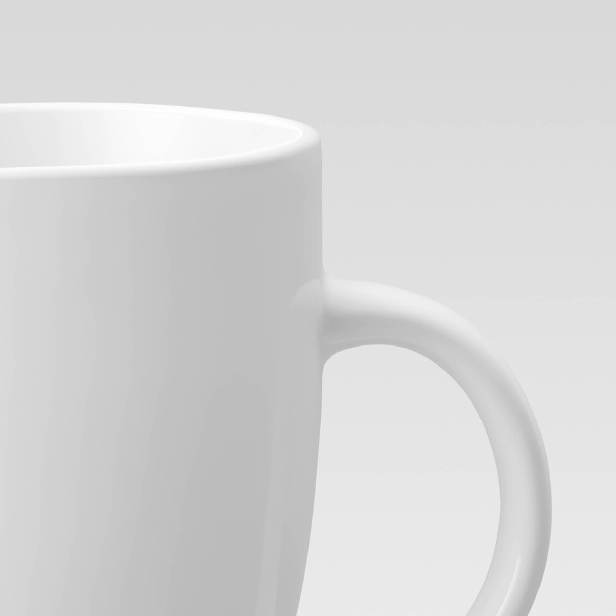 16.57oz Porcelain Coupe Coffee Mug White – Threshold™: Microwave & Dishwasher Safe, Hot Bever... | Target