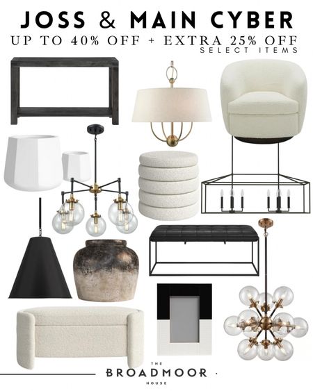 @jossandmain has an amazing by Friday sale going on right now! Up to 45% off plus with a code you get an additional up to 25% off most items! #josspartner #jossandmain

Black Friday, cyber Monday, sale, furniture, furniture, deals, living room, lighting, chandelier, ottoman, bench, white furniture, black furniture, modern, transitional 

#LTKsalealert #LTKCyberweek #LTKhome